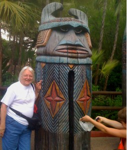 Mom in Adventureland in Disney's Animal Kingdom