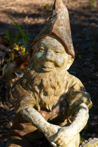 Garden gnome at Goodwood