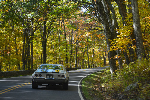 Classic Camero on Skyline Drive