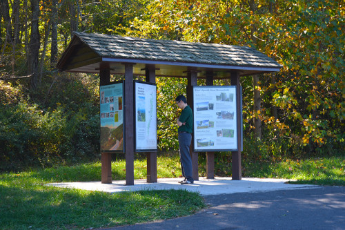 Kiosk with map